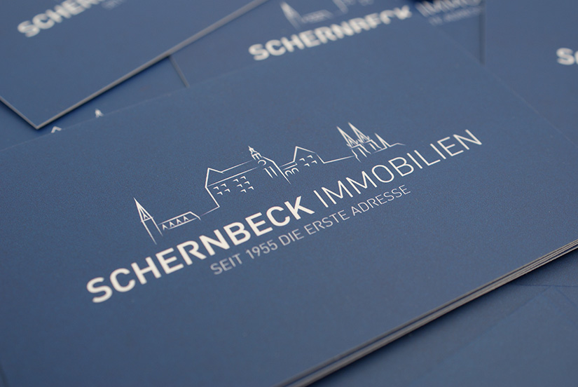 visitenkarten-design schernbeck immobilien