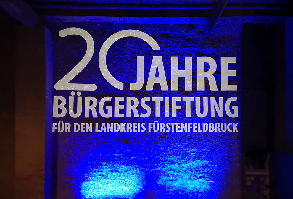 LOGO DESIGN 20 JAHRE BÜRGERSTIFTUNG