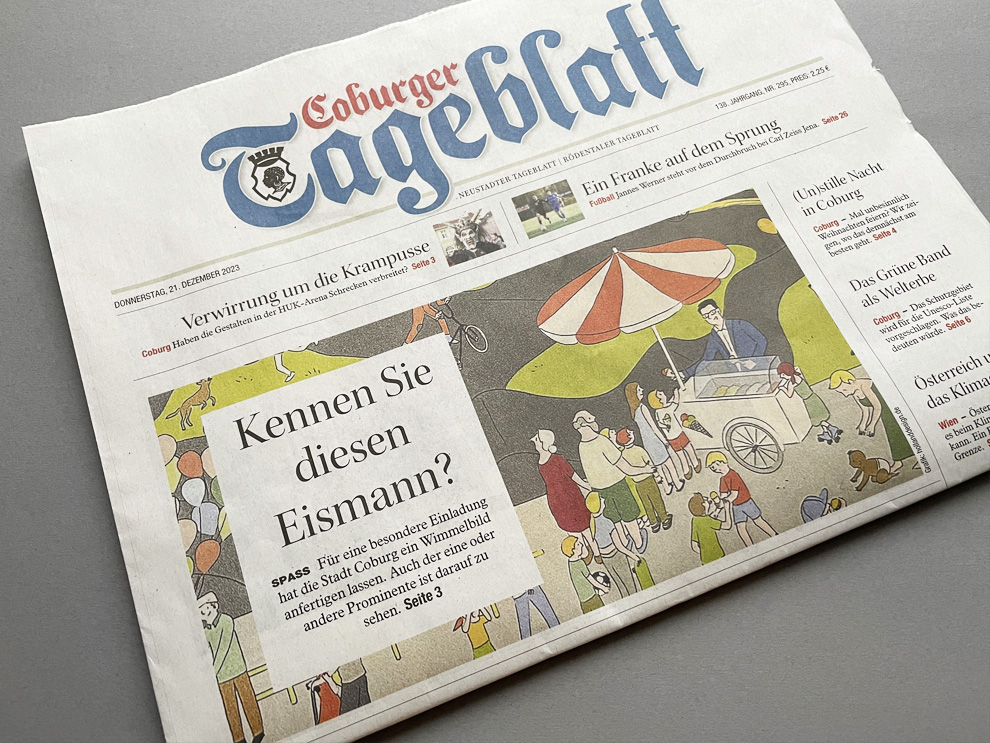 UNSER WIMMELBILD IM COBURGER TAGEBLATT